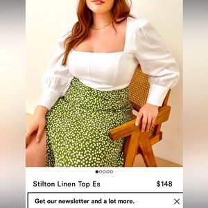 Reformation Linen Top